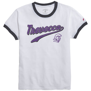 Ladies Intramural Ringer Tee | White
