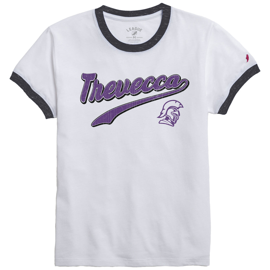 Ladies Intramural Ringer Tee | White