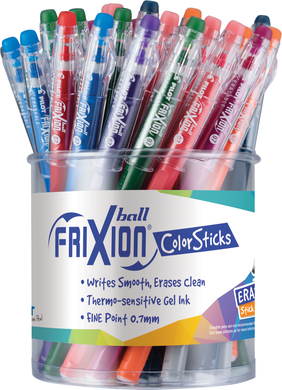 Pilot Frixion Colorstocks Erasable Gel Pen Display