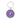 Silver Maverick Round Key Tag | Purple