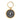 Gold Maverick Round Key Tag | Black
