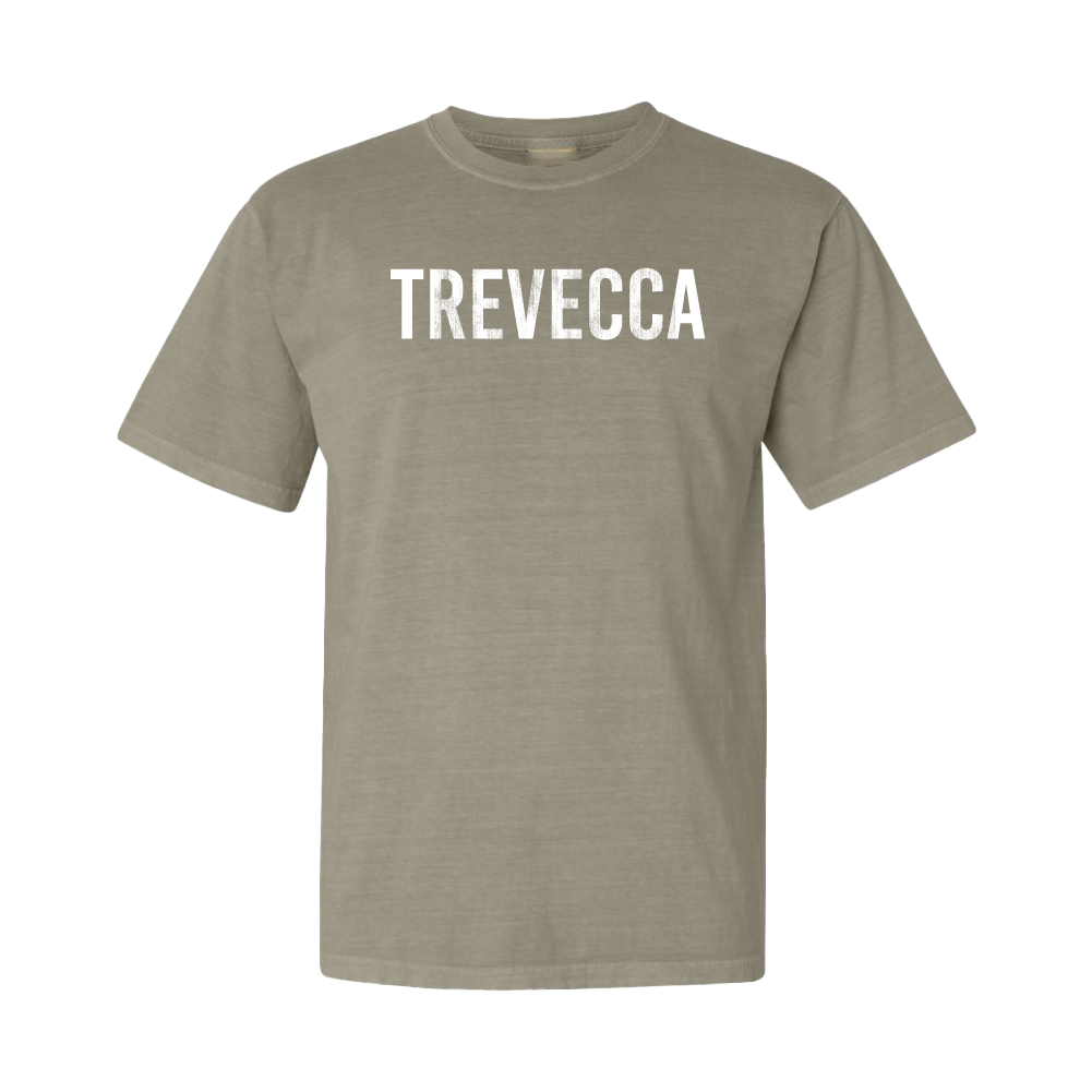 Comfort Colors distressed Trevecca tee, Sandstone
