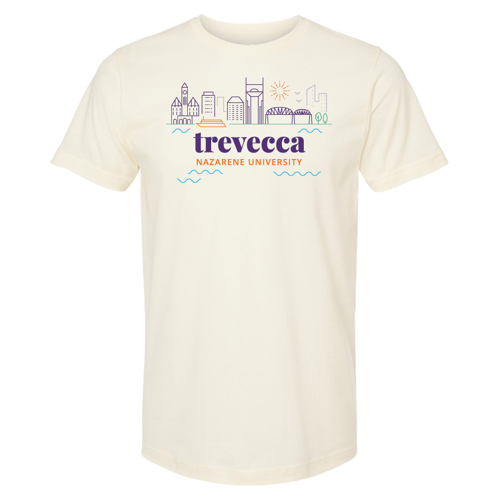Trevecca Pastel Skyline Tee, Natural