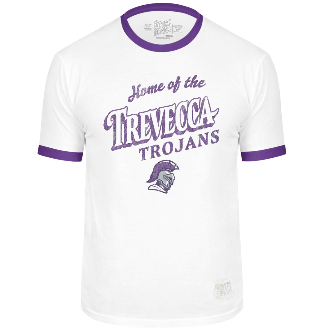 Classic Cotton Ringer Tee | White