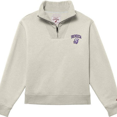 1991 Ladies Brushed 80/20 Quarter Zip | Oatmeal