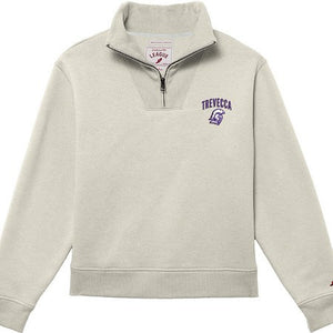 1991 Ladies Brushed 80/20 Quarter Zip | Oatmeal