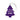 L2 Home Home Tree Ornament | Purple/White