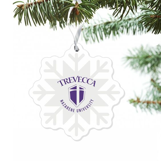 TNU Snowflake Ornament, White